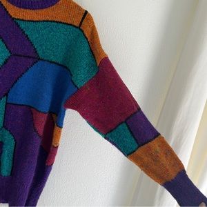 Retro Colorblock Sweater
